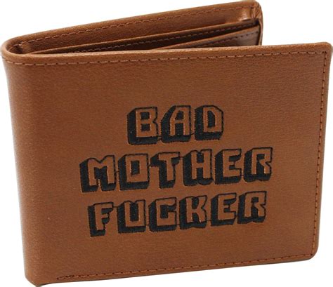 Pulp Fiction Bad Mother Fucker Leather Wallet Amazon Ca Clothing