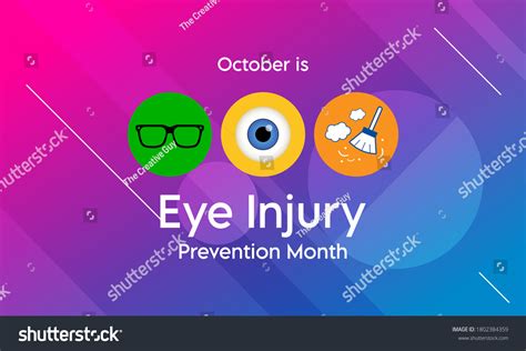 Vector Illustration On The Theme Of Eye Injury Royalty Free Stock