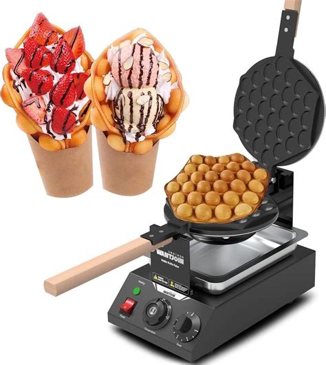 Wantjoin Machine Gaufres Aux Oeufs Bubble Waffle Gaufrier W