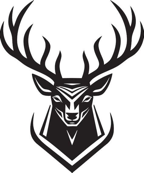 Serenata Dos Veados Preto Vector Deer Logos Majesty Majestic Wilderness