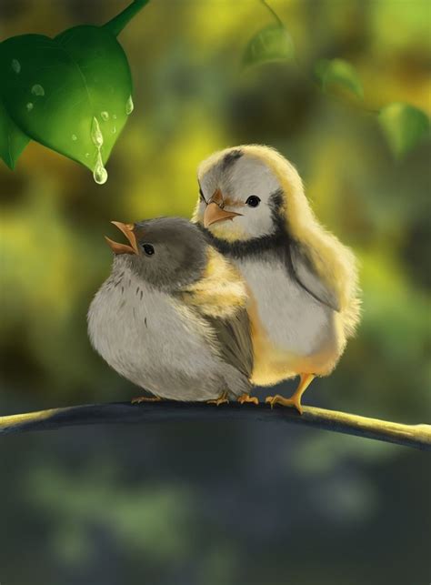 Two Birds On A Branch