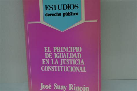 Principio De Igualdad En La Justicia Constitucional El By Suay Rincon