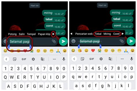 Cara Mudah Buat Tulisan Tebal Miring Coret Dan Monospace Di Chat