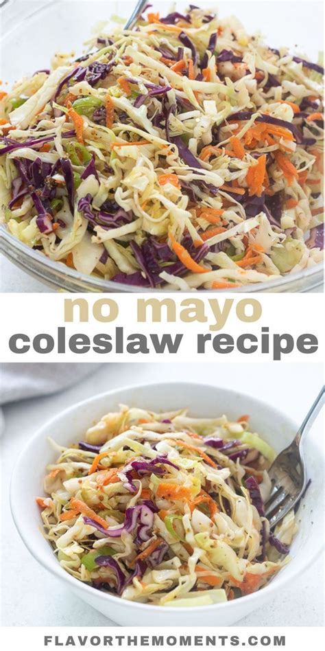 This No Mayo Coleslaw Recipe Is Crunchy Delicious And Tossed In A