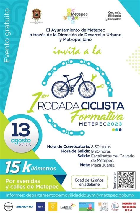 Te Invitamos A La Er Rodada Ciclista Formativa Metepec De