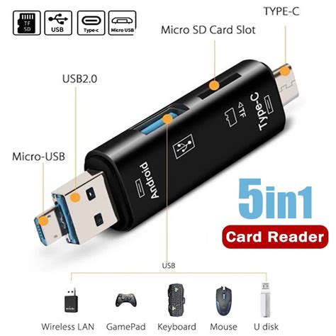 Lecteur De Carte M Moire En Otg Micro Usb Type C Tf Sd U