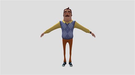 Hello Neighbor Hide And Seek The Dad Neighbor Download Free 3d Model By Matt2 Mattjolly2