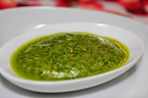 Salsa Mojo Verde Azafranes Y Canelas