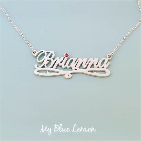 Name Necklace Brianna Style - Etsy