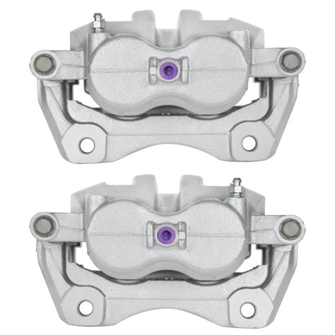 Autoshack Front Brake Calipers With Bracket Assembly Pair Of Driver