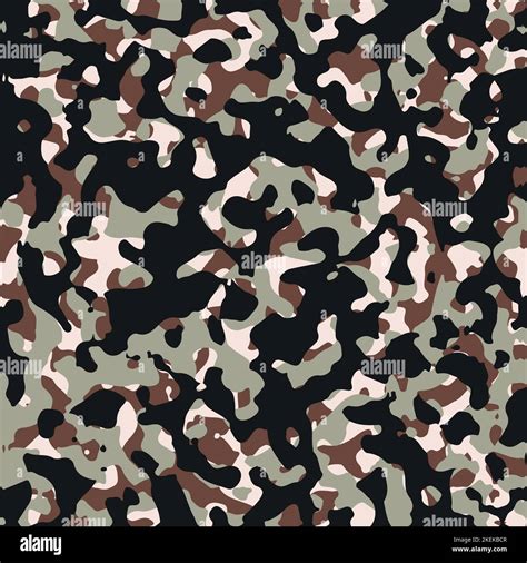 Army Camouflage Vector Seamless Pattern Texture Military Camouflage