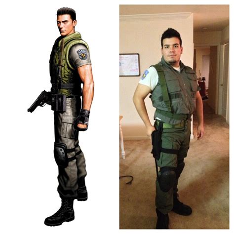 Resident Evil Chris Redfield Cosplay Costume Ph