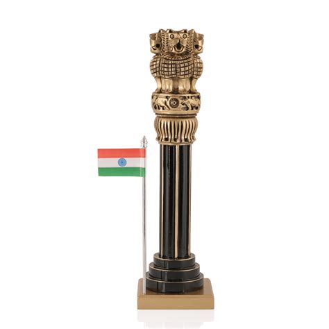 Buy Craftvatika Ashoka Stambh Pillar Indian Emblem Carved Figurine