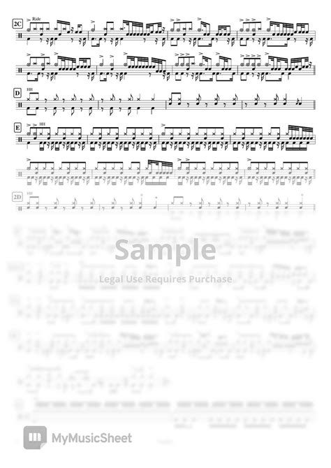 Black Sabbath Iron Man By Cookai S J Pop Drum Sheet Music