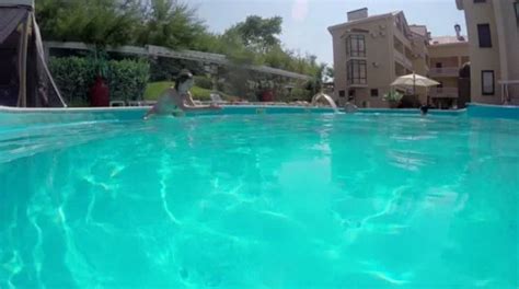 Beautiful Slim Woman Wearing Bikini Swim Stock Video Pond5