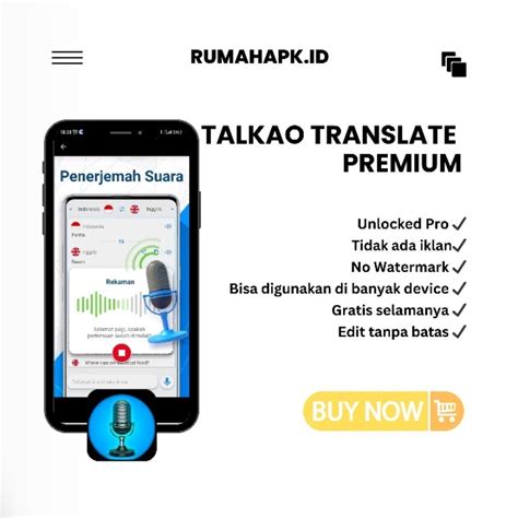 Jual Buy Get Aplikasi Android Talkao Translate Pro Terbaru Lifetime