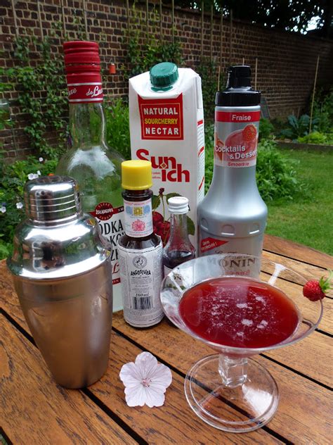 Un Peu Gay Dans Les Coings Cocktail Red Lover Fraise Griotte