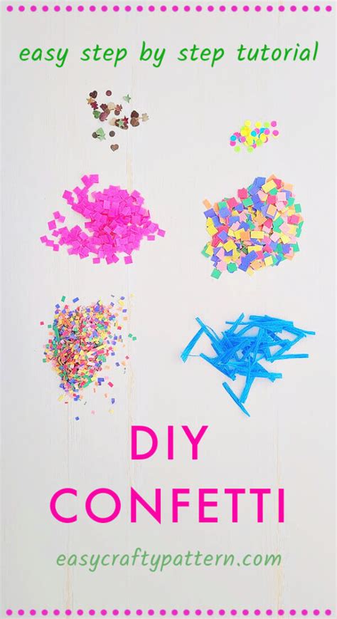 Easy DIY Homemade Paper Confetti | Easy Crafty Pattern