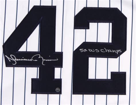 Mariano Rivera Signed Yankees Jersey Inscribed "5 W.S. Champs" (Steiner ...