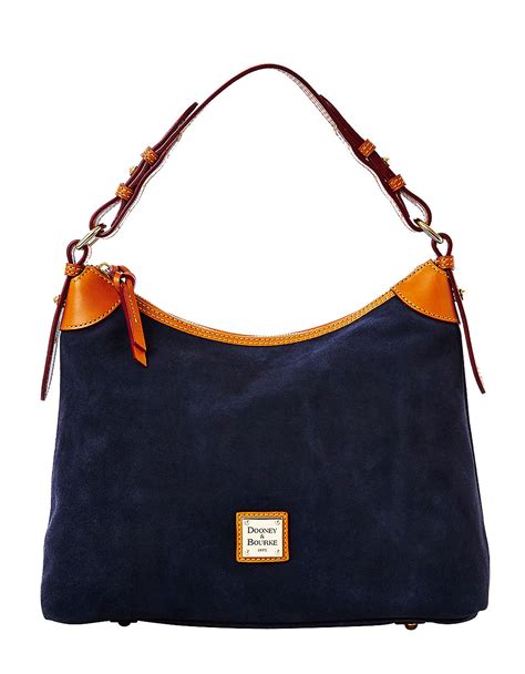 Lyst Dooney Bourke Suede Hobo Bag In Blue