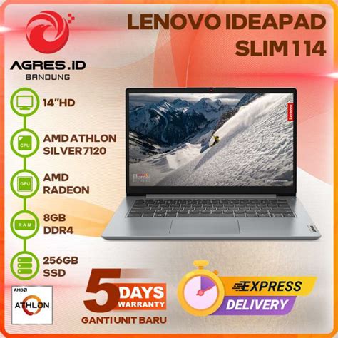 Jual Lenovo Ideapad Slim 1 14 Athlon Silver 7120 8gb 256gb 14hd Di