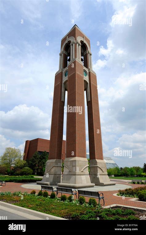 Shafer Tower at Ball State University in the City of Muncie Indiana IN Stock Photo - Alamy