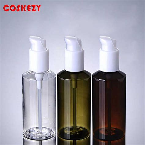 100ml Green Amber PET Lotion Pump Bottle 150ml Clear Green Amber