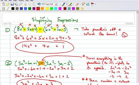 HansonMath: Simplifying Polynomial Expression