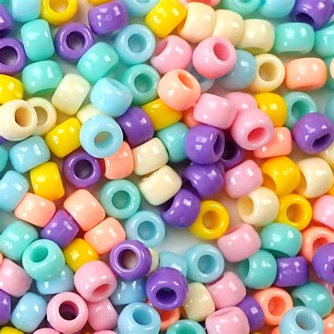 Plastic Pony Beads 500 Beads Packs Pony Beads Plus