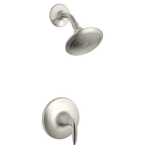 Shop Kohler Alteo Vibrant Brushed Nickel 1 Handle Shower Faucet Trim Kit With Single Function