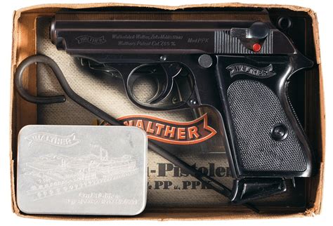 Pre War Walther Ppk With Pp Walther Box Manual And Accessories Rock