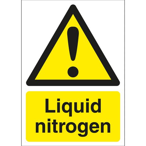 Liquid Nitrogen Signs First Safety Signs