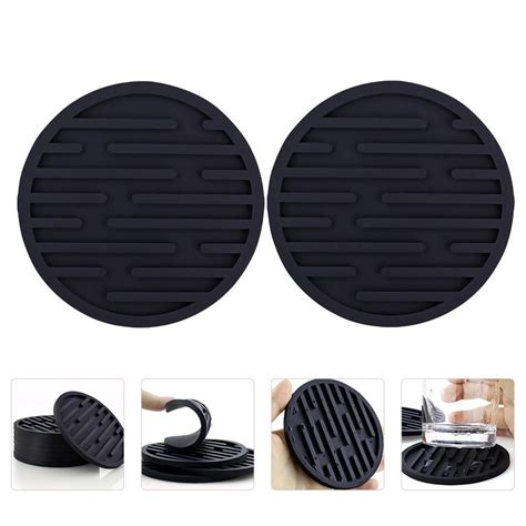 Pcs Cup Drainer Mat Cup Pads Silicone Drink Coasters Cup Mats Home