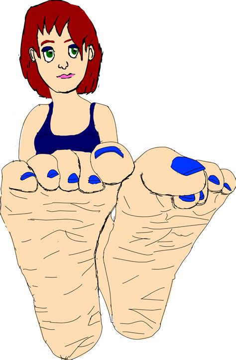 Anime Feet Red Hair Blue Toes By Theangrypencil On Deviantart