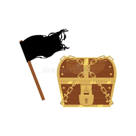 Pirates Treasure Chest Coin Icon Stock Illustrations Pirates