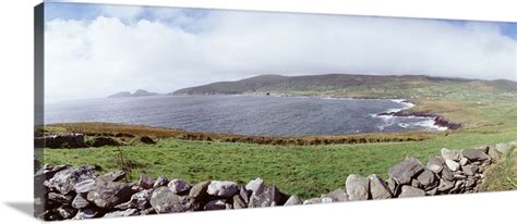 Uk Ireland Kerry County Rocks On Greenfields Wall Art Canvas Prints