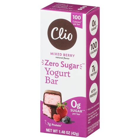 Clio Zero Sugar Mixed Berry Greek Yogurt Bar 1 48 Oz Shipt