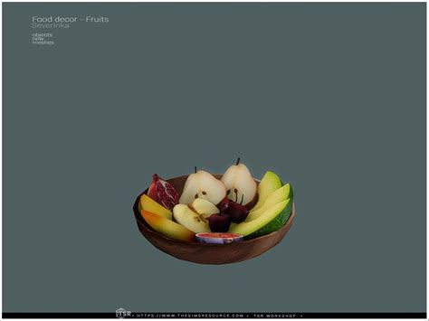 The Sims Resource Food Decor Iii Fruits Exotic