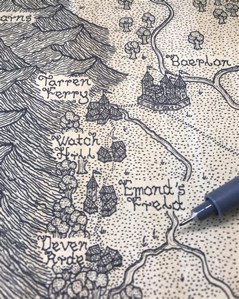 The Wheel Of Time Tidbits Wot Map With Highly Detailed Micro Cities