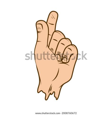 Left Hand Gesture Cartoon Icon Stock Vector (Royalty Free) 2008760672 ...