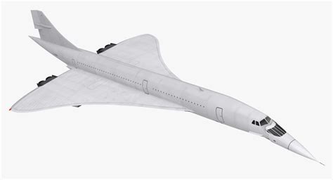 Concorde Supersonic Passenger Jet Airliner Generic Rigged 3D Model $149 ...