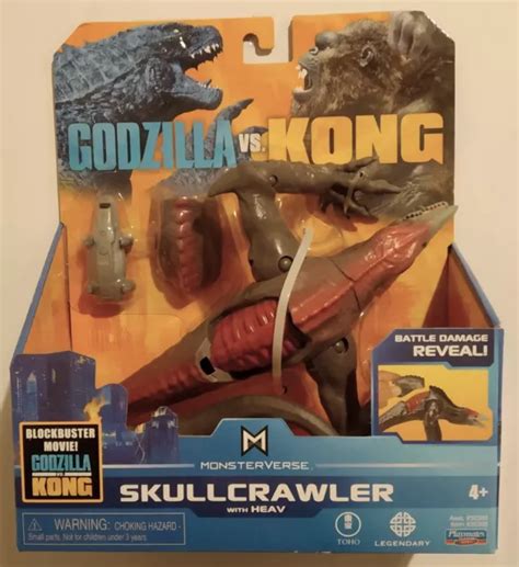 Playmates Monsterverse Godzilla Vs Kong Skullcrawler With Heav