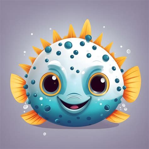 Premium AI Image Pufferfish Illustration Ai Generative