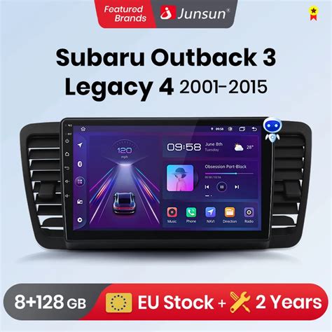 Junsun V1 Pro 8G 128G For Subaru Outback 3 Legacy 4 2003 2009 Android