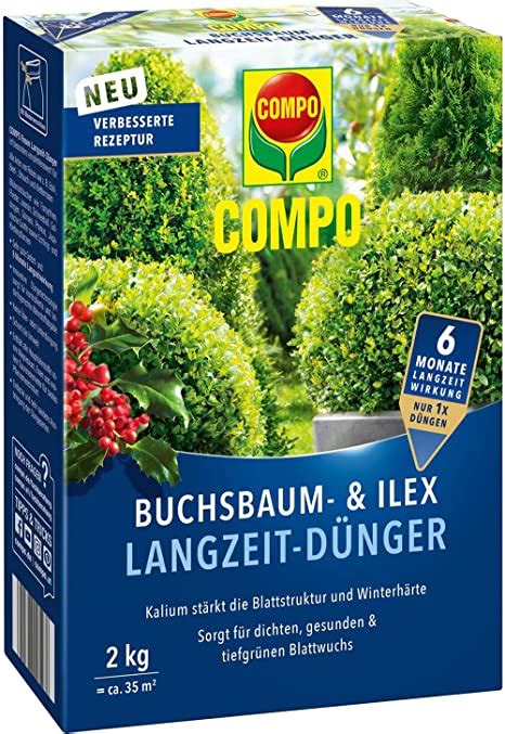 Compo Buchsbaum Und Ilex Langzeit D Nger F R Buchsb Ume Stechpalmen