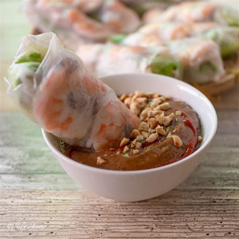 Vietnamese Peanut Dipping Sauce for Spring Rolls Tương Chấm Gỏi Cuốn