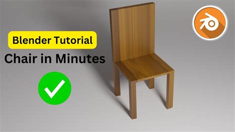 Blender Tutorial Create A Chair Like A Master Youtube