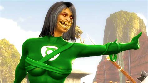 Mortal Kombat 9 Green Lantern Mileena Costume Skin Pc Mod Performs Intro On All Stages 4k Mods