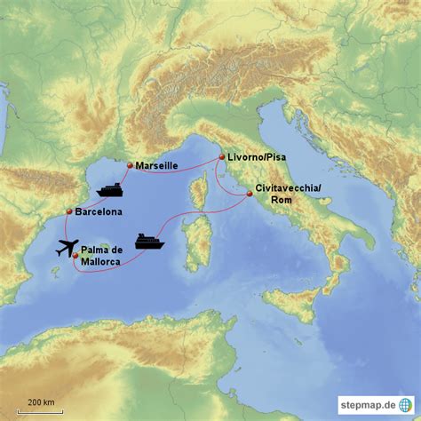 Stepmap Mittelmeer Landkarte F R Deutschland