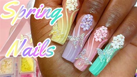 How To Ombre Polygel Easiest Spring Polygel Nails Tutorial Youtube